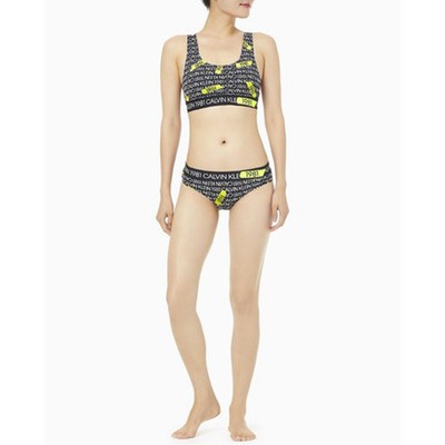 

Женское бикини Calvin Klein QF5503, черно-зеленое, маленькое, Black/green, QF5503
