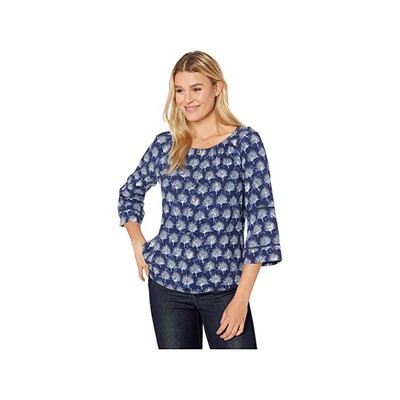 Топ с рукавами 3/4 Tommy Bahama Fan Fair, Island Navy, S US 4