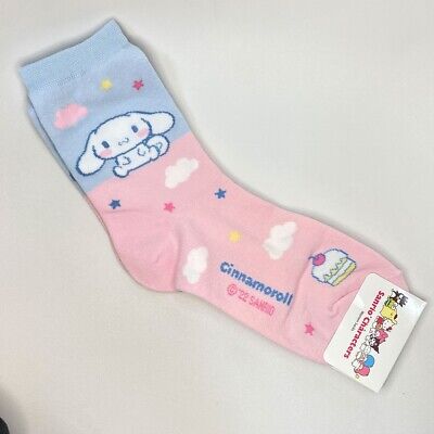 Sanrio Daily Socks Cinnamoroll Mid Calf Socks for Woman, Junior Licensed Fashion