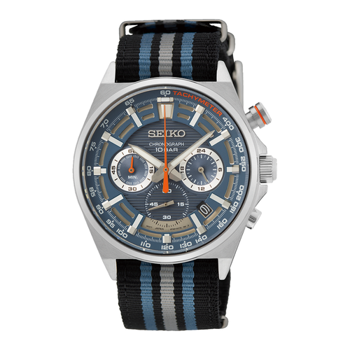 Pre-owned Seiko Selection Chronograph Quartz Watch Ssb409p1 Usus