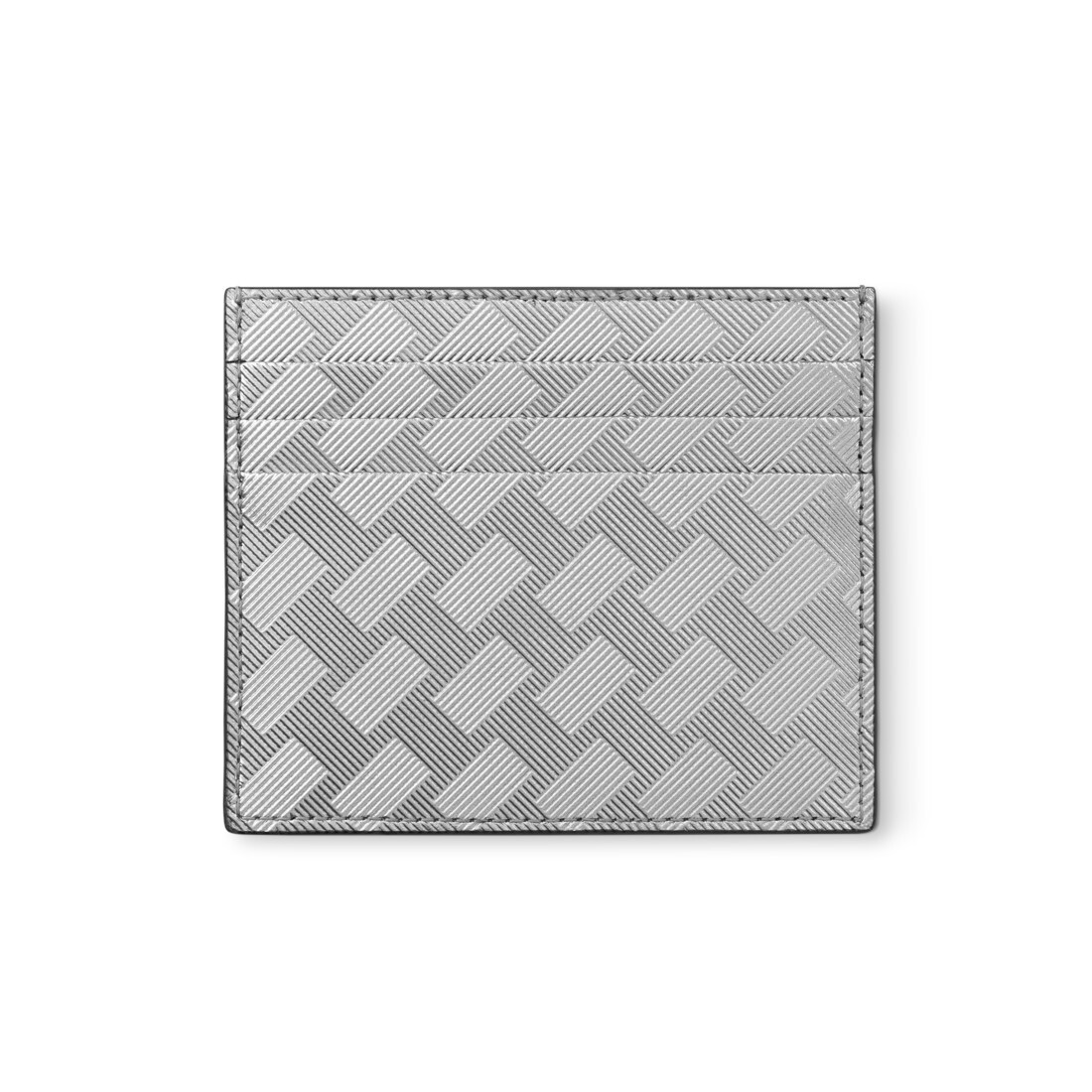 Pre-owned Montblanc Extreme 3.0 Leather 6cc Card Holder Case Cover Wallet Purse For Men In Silver