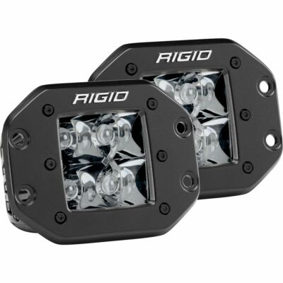 Rigid Industries Black Flush Mount D-Series Midnight Edition Pro Spot Light Pods