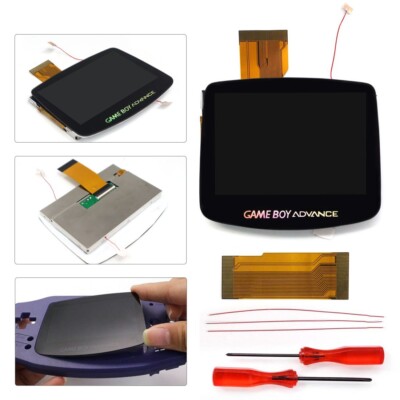Hispeedido V5 Drop In GBA Laminated IPS LCD Kits 720X480 OSD Backlight Screen