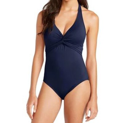 

Цельный купальник Tommy Bahama Pearl Halter Twist, темно-синий,  лет, Mare navy
