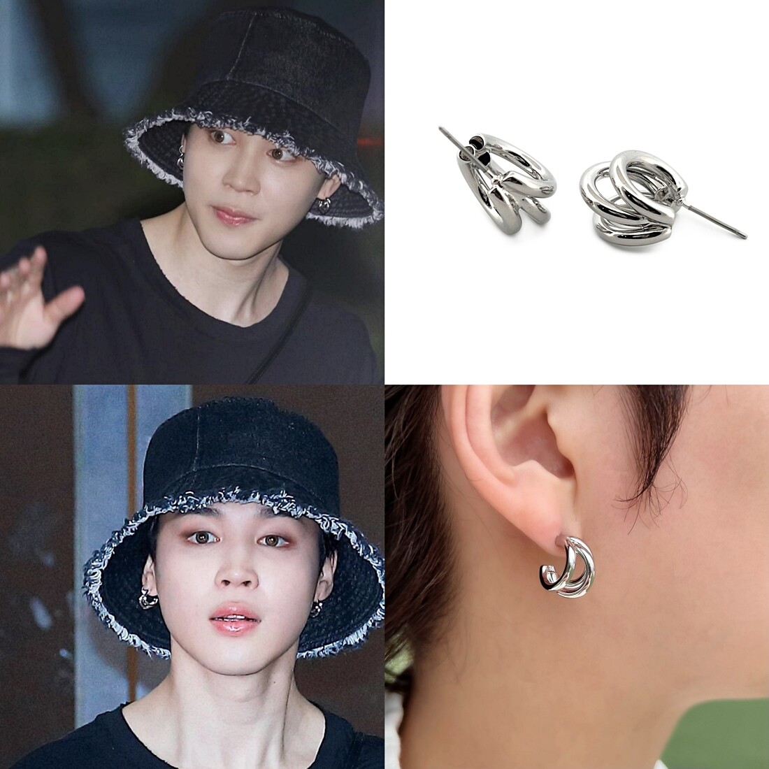 ★BTS JIMIN着用★【justLoveR】★Hailey Earring.s★ ☆BTS JIMIN着用☆【justLoveR】☆Hailey Earring.s☆ (just
