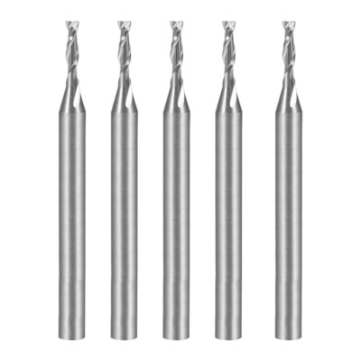 5pcs 1/8'' Shank 1.5mm x 6mm Carbide Flat Nose End Mill Cutter CNC Router Bits