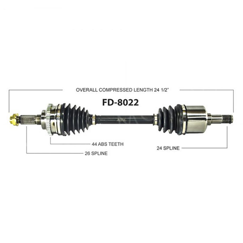 For Mercury Tracer Ford Escort Mazda FWD Pair Front CV Axle