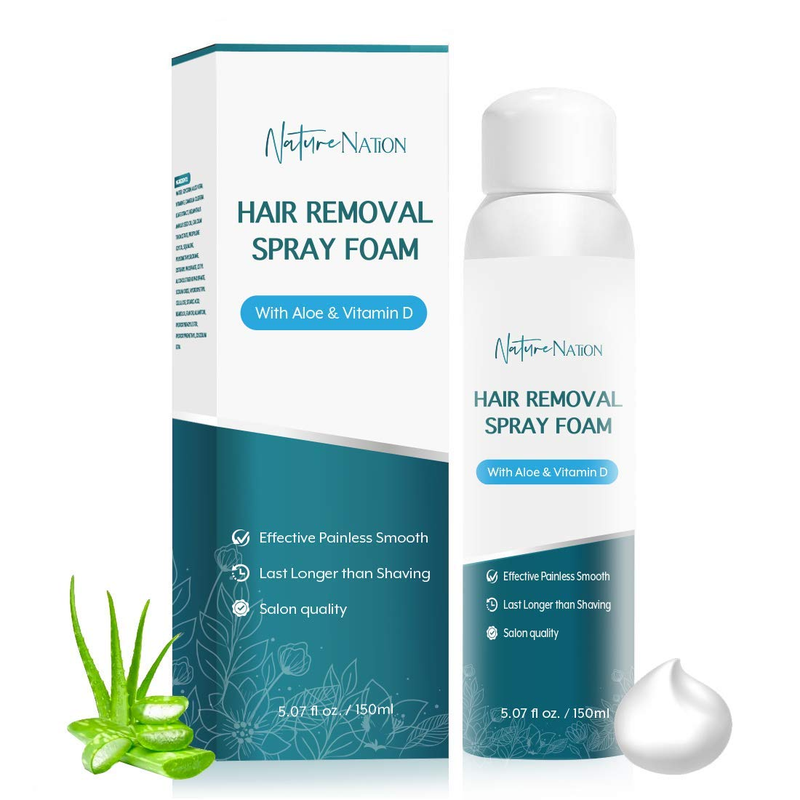 Foam-  Hair Removal Cream - Newest Formula With Aloe Vera & V