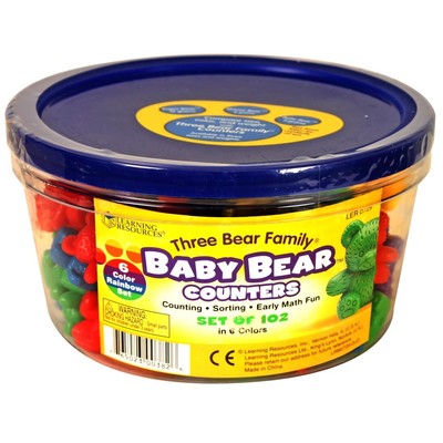 Six-Color Baby Bear Counters, Set of 102 by Learning Resources