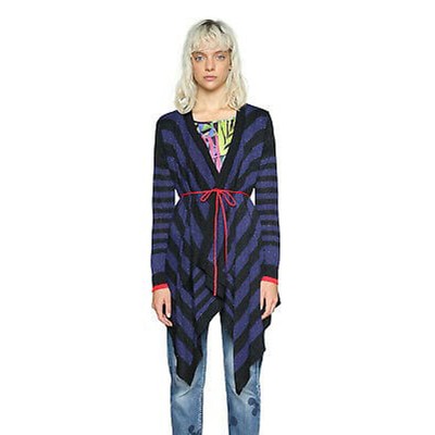 

Женский вязаный кардиган в стиле дзен Desigual, фиолетовый/черный, M, Purple/black