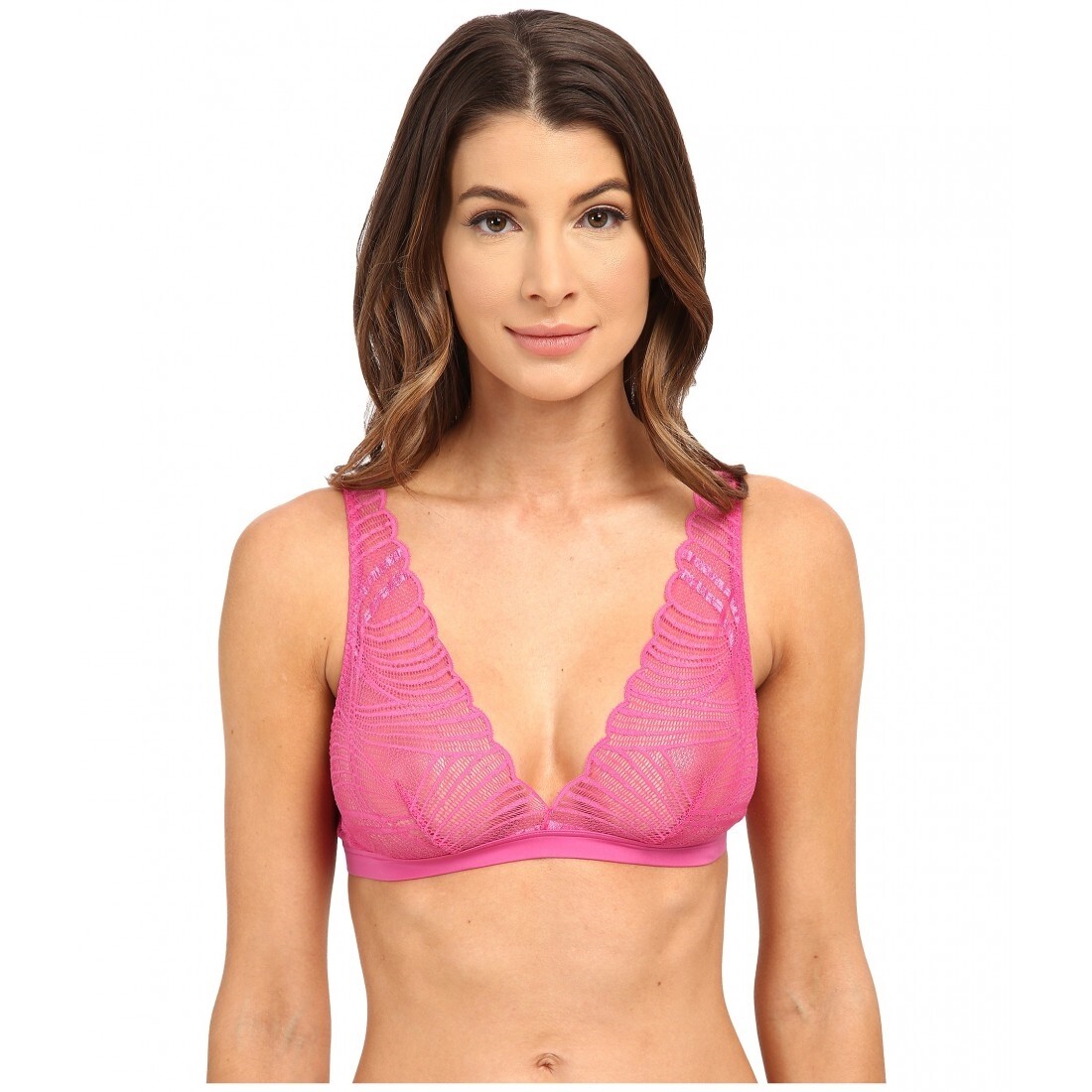 Cosabella 168487 Womens Minoa Lace Soft Bralette Bra Dragon Fruit Size Small