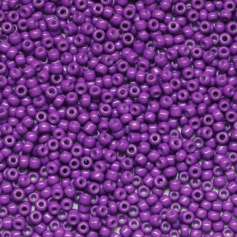 Dark Purple Color 3Mm Seed Beads about 3600Pcs/100Grams in Bag, 8/0 Glass Craft