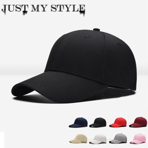 Unisex Men Women Black Baseball Cap Snapback Hats Hip-Hop Adjustable Bboy Caps