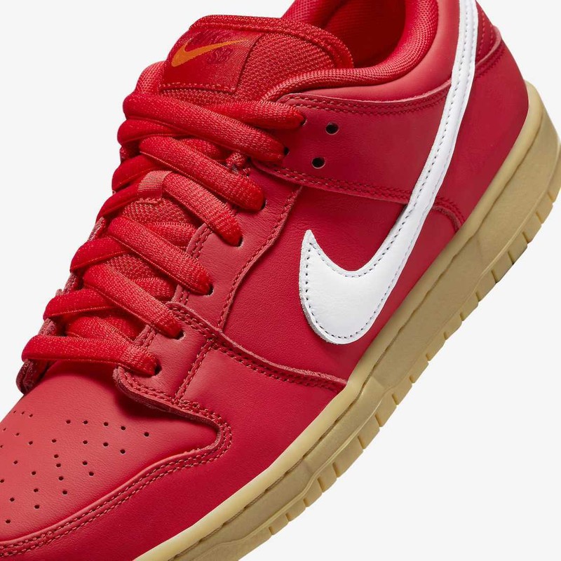 Nike SB Dunk Low Pro ISO Orange Label University Red Gum
