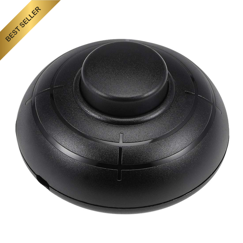 Inline Foot Pedal Push Button Switch, round Lamp Lighting Foot Control Latching