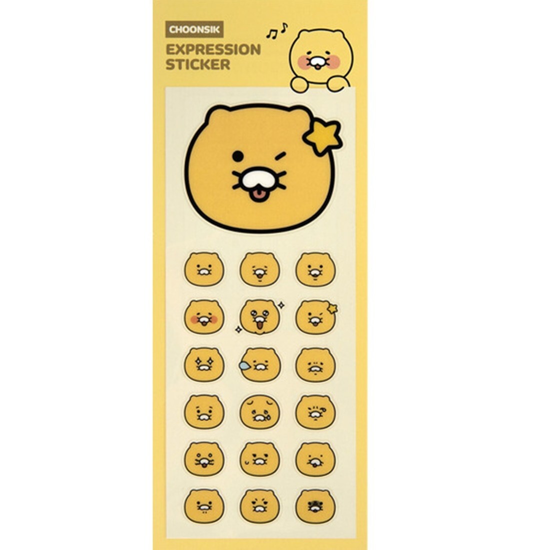 Kakao Friends Sticker Emoji Face Chunsik Sticker Kakao Talk