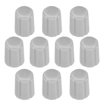 10pcs D type 6mm Potentiometer Control Knobs For Guitar Volume Tone Knobs Grey