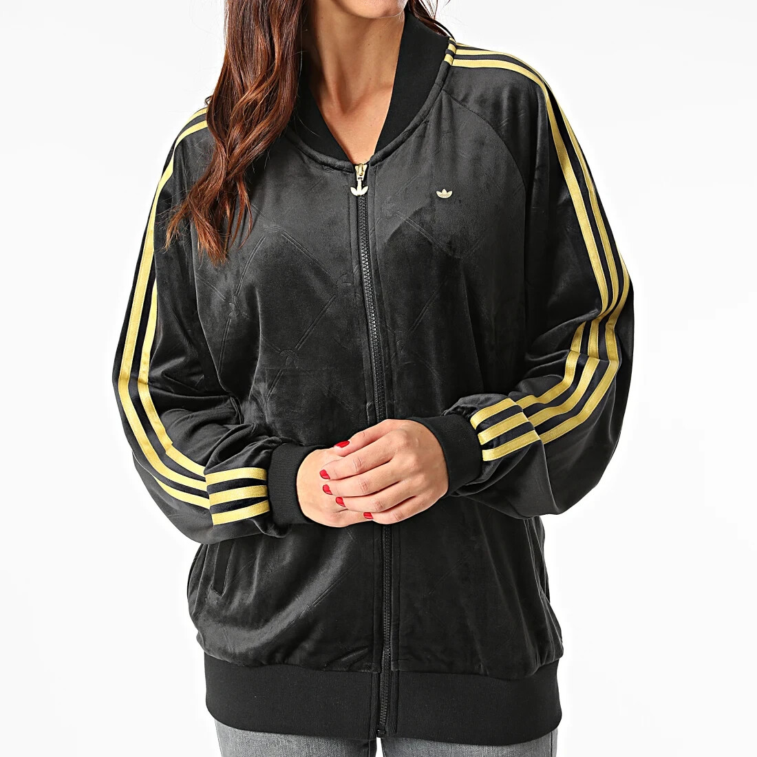 トップス 00s adidas velor fabric track jacket M 00s Adidas Track Jacket | ThriftTale