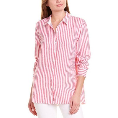 Льняная туника в полоску Tommy Bahama Coastalina Cabana, Tutti Frutti, маленький размер