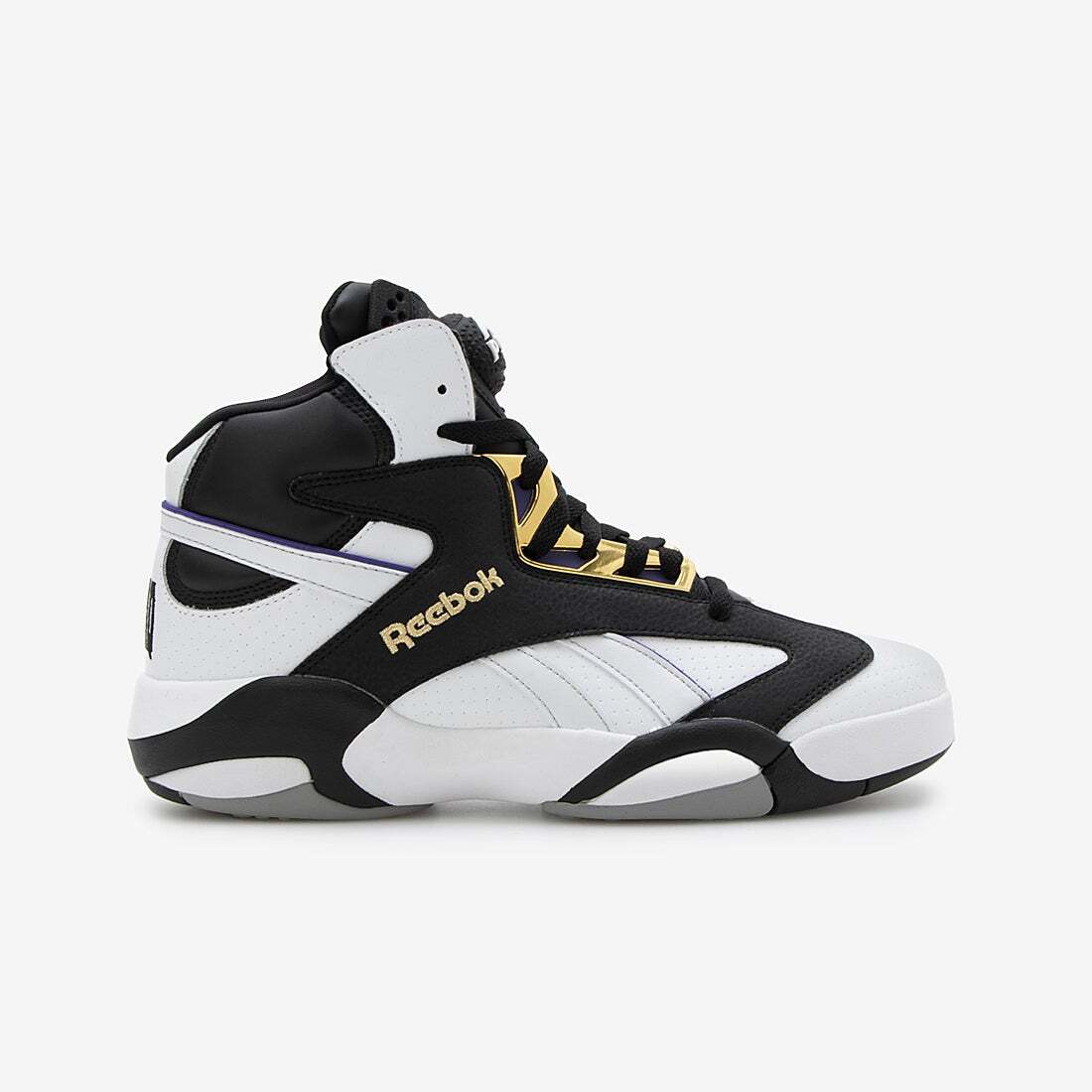 Pre-owned Reebok Shaq Attaq Footwear White Black 100032830 Men's Size