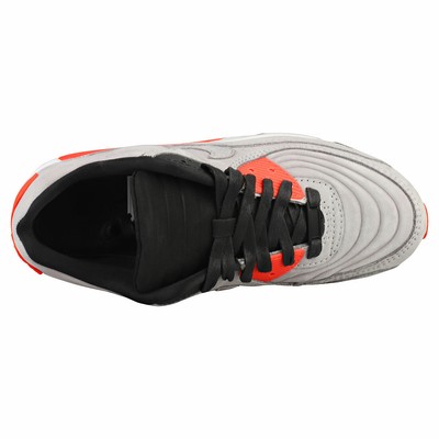 NIKE NIKE AIR MAX 90 QS HERREN GREY RED WILDLEDER SNEAKER MODE