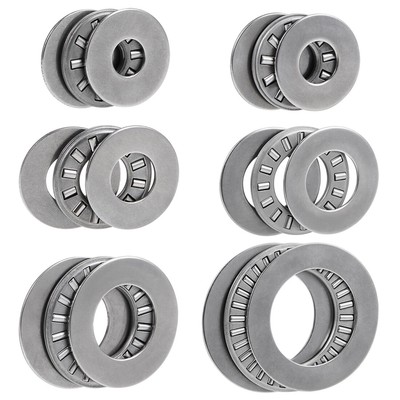 Thrust Ball Bearings Steel Pin Needle Roller Bearing Sealed 3 Part  6 Sizes