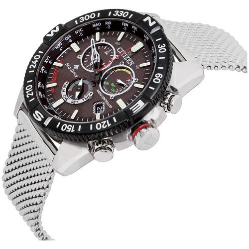 Pre-owned Citizen Eco-drive Promaster Navihawk A-t Men's Watch Pilot Watch Cb5840-59e In Black