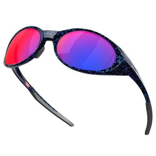Pre-owned Oakley Eye Jacket Redux Sunglasses Planet X Frame Positive Red Iridium Lenses In Multicolor
