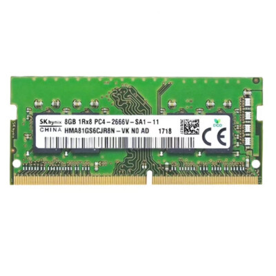 Hynix 8GB DDR4 2666MHz PC4-21300 260-Pins SODIMM Memory Ram HMA81GS6CJR8N-VK
