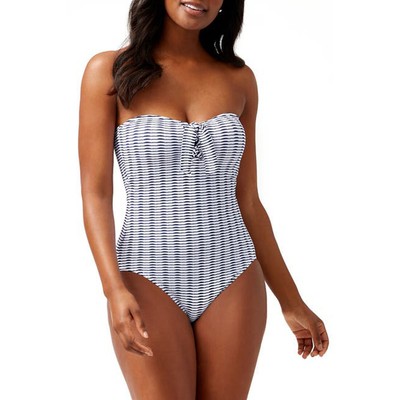 

Сплошной купальник Tommy Bahama Island Cays Bandeau, белый,  лет