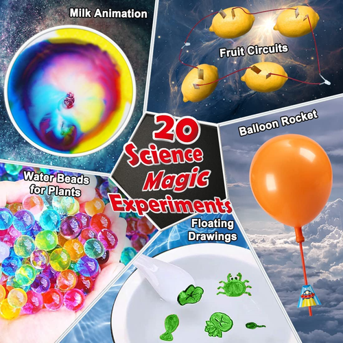 UNGLINGA 70 Lab Experiments Science Kits for Kids Age 4-6-8-12 Educational Toys