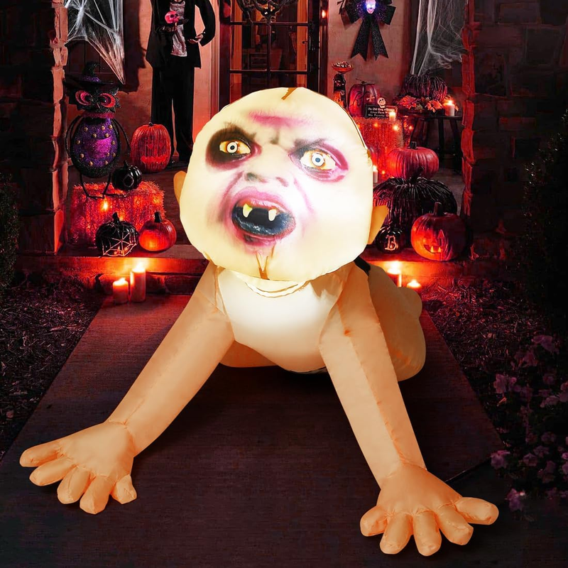 4FT Halloween Inflatable Zombie LED Lighted Outdoor Yard Lawn Party Decor
