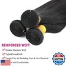 AUTTO Straight Hair 1 Bundles Brazilian Virgin Human Hair One Bundle Straight 18 Inch 100% Unprocessed Virgin Hair 1 Bundles Straight Weave Hair Human Bundles