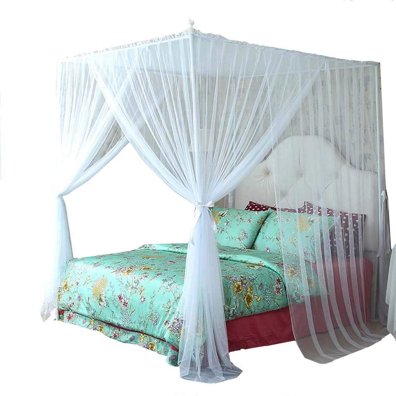 Curtain Bed Frame Draperies For Kids Girls Toddler (twin, Wh