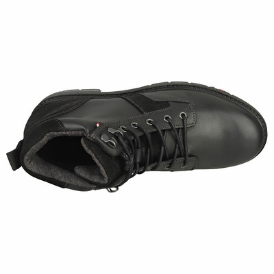 TOMMY HILFIGER TOMMY HILFIGER MIX OUTDOOR HERREN BLACK STIEFEL BEILAUFIG - 45 EU