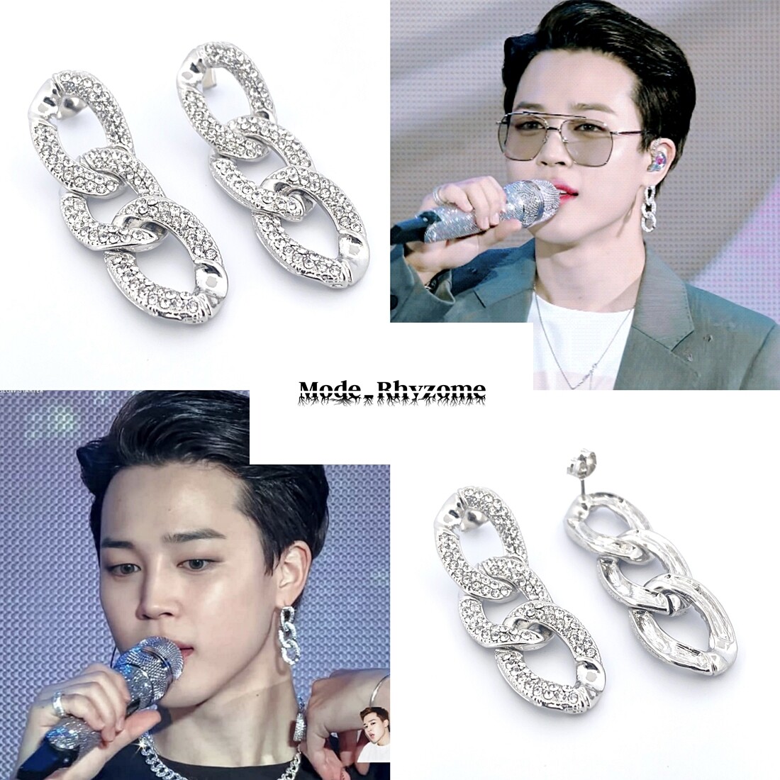 【ONE ENOUGH】BTS JIMIN着用★Bloom Wave Earring ONE ENOUGH】BTS JIMIN着用☆Bloom Wave Earring アクセサリー