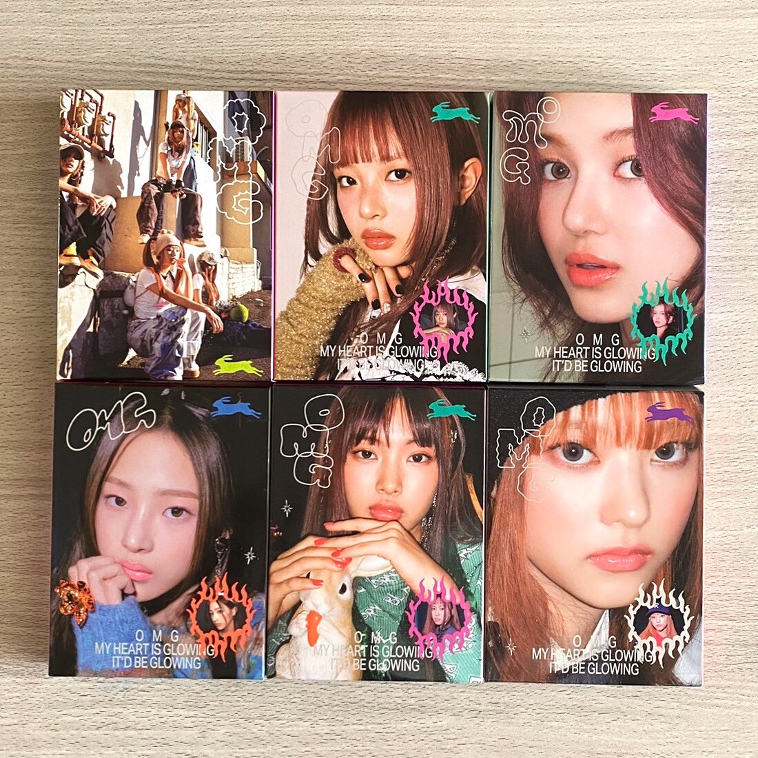新品未開封 New Jeans OMG アルバム　6点セット NewJeans OMG Message Card Album 6 ver. set New Jeans No