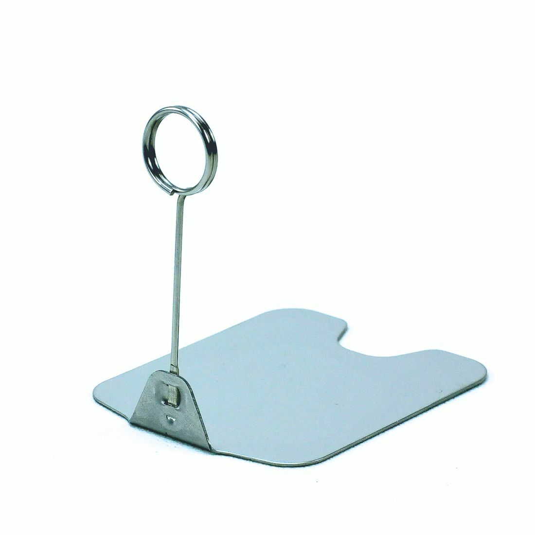Stainless steel ticket stand food counter display price card holder