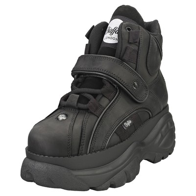 Pre-owned Buffalo 1348-14 2.0 Womens Platform Boots In Black - 8.5 Us