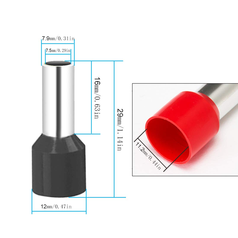 10 Pack Of Oversized 4/0 AWG Wire Ferrules For Car Audio Amps & Input Connections