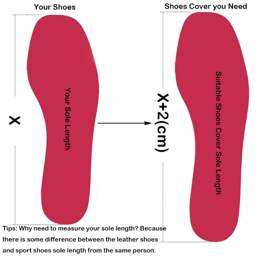 Men's Unisex Reusable Black Rain Boots Waterproof Anti-slip Rain Shoes Cover