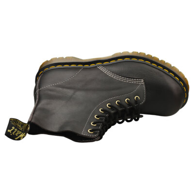 Pre-owned Dr. Martens 1460 Pascal Made In England Mens Ankle Boots In Charcoal Grey In Gray