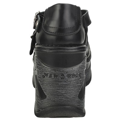 NEW ROCK ROCK NEO CUNA SPORT HASHTAG WOMENS BLACK PLATFORM BOOTS