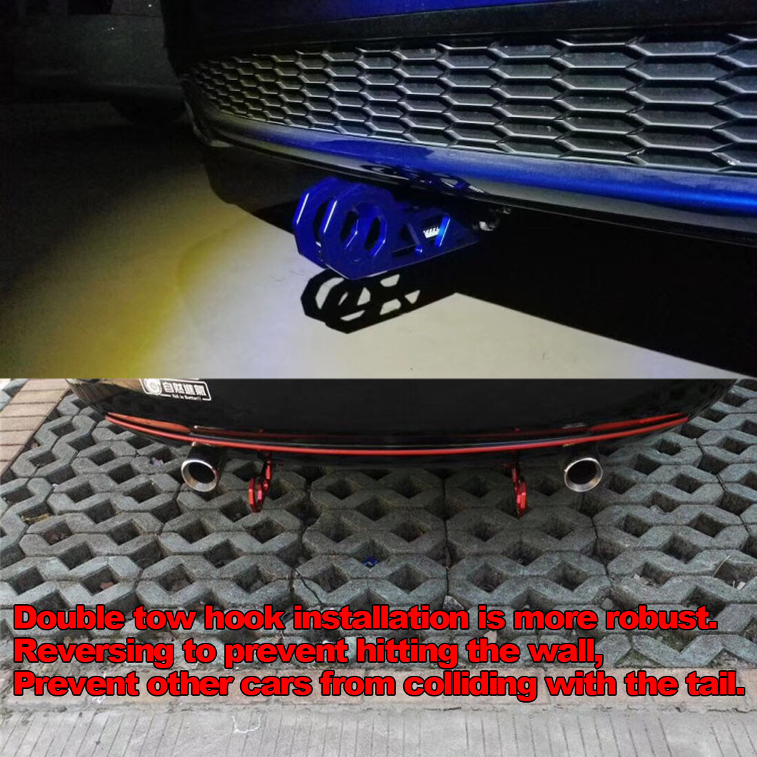 Universal Red JDM Style Aluminum Alloy Racing Car Rear Tow Hook for All