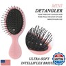 Toddler Detangler Hair Brush Travel Detangling Brushes 3Pcs Women Valentines Day Best Gift Small For Baby Kids Pocket hairbrush Pro, for Curly Wet Dry Tangle