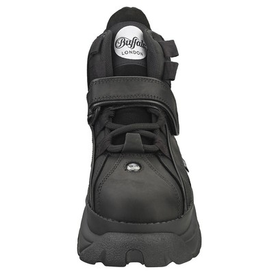 Pre-owned Buffalo 1348-14 2.0 Womens Platform Boots In Black - 8.5 Us