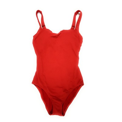 

Сплошной купальник Tommy Bahama с U-образным вырезом на спине, красный,  лет
