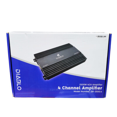Diablo DB-2500.4 4-Channel 2500 Watts Max Car Audio Amplifier