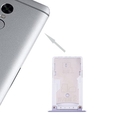 For Xiaomi Redmi Note 4X SIM & SIM / TF Card Tray (Grey)