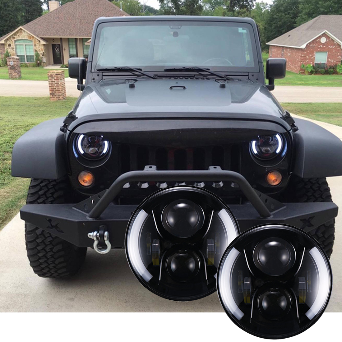 Firebug Jeep Wrangler Halo Headlights, Jeep Headlights ... jeep jk headlight wiring 